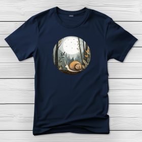 Csigás póló férfiaknak sötétkék színben