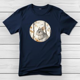 Csincsillás póló férfiaknak sötétkék színben