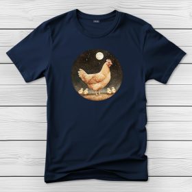 Csirkés póló férfiaknak sötétkék színben