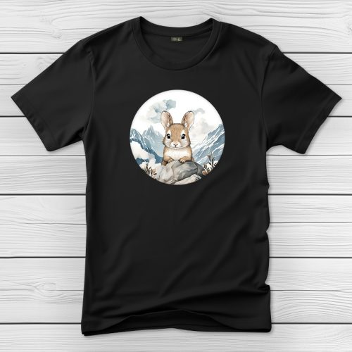 Degus póló férfiaknak fekete színben