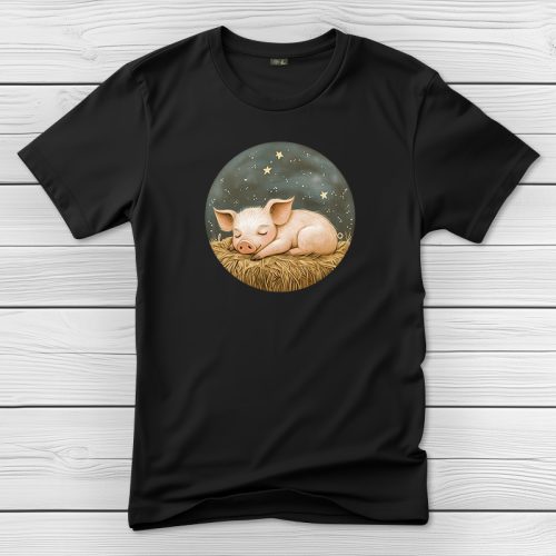 Malacos póló férfiaknak fekete színben