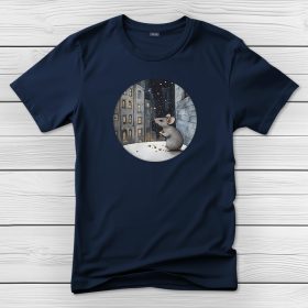 Egeres póló férfiaknak sötétkék színben