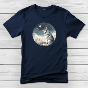 Huskys póló férfiaknak sötétkék színben