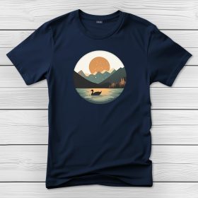 Kacsás póló férfiaknak sötétkék színben