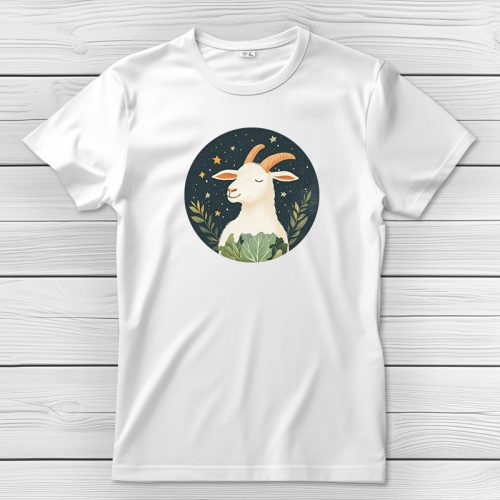 Kecskés póló férfiaknak fehér színben