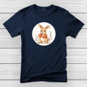 Kengurus póló férfiaknak sötétkék színben