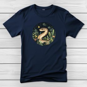 Kígyós póló férfiaknak sötétkék színben