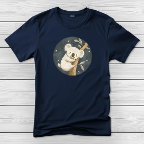 Koalás póló férfiaknak sötétkék színben