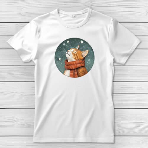 Cicás póló férfiaknak fehér színben