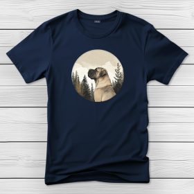 Masztiffos póló férfiaknak sötétkék színben