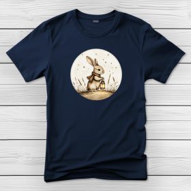 Nyulas póló férfiaknak sötétkék színben