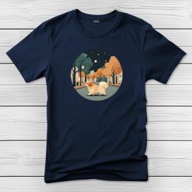 Palotapincsis póló férfiaknak sötétkék színben