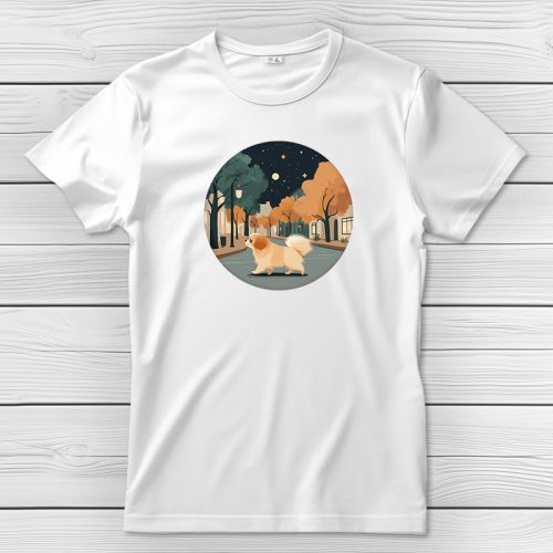 Palotapincsis póló férfiaknak fehér színben