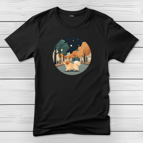 Palotapincsis póló férfiaknak fekete színben