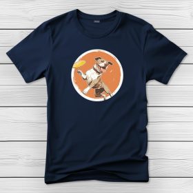 Pitbullos póló férfiaknak sötétkék színben