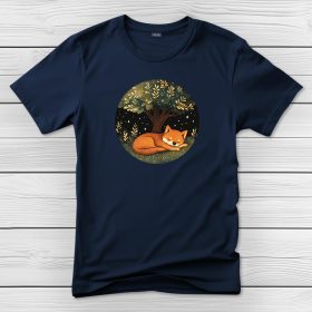 Shiba inus póló férfiaknak sötétkék színben