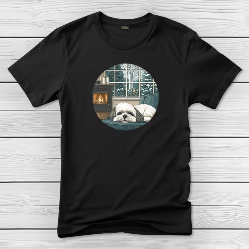 Si-cus póló férfiaknak fekete színben