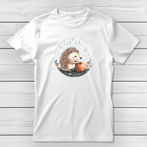 Sünös póló férfiaknak fehér színben