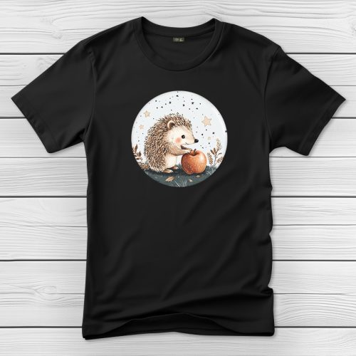 Sünös póló férfiaknak fekete színben