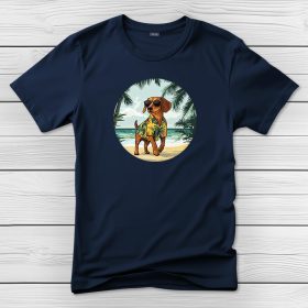 Tacskós póló férfiaknak sötétkék színben