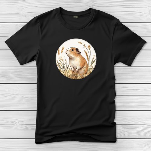 Tengerimalacos póló férfiaknak fekete színben