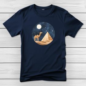 Tevés póló férfiaknak sötétkék színben