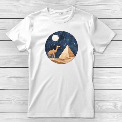 Tevés póló férfiaknak fehér színben