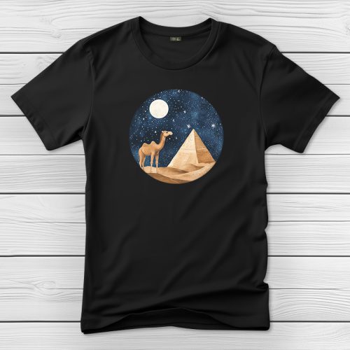 Tevés póló férfiaknak fekete színben