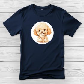 Uszkáros póló férfiaknak sötétkék színben