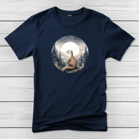 Vadászgörényes póló férfiaknak sötétkék színben