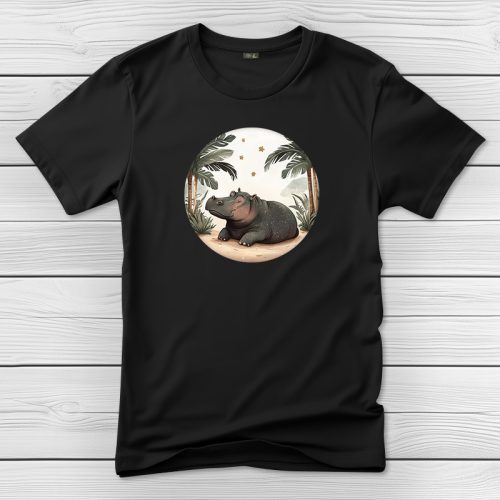 Vizilovas póló férfiaknak fekete színben