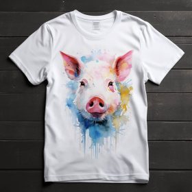 Disznó mintás póló férfiaknak