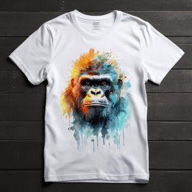 Gorilla mintás póló férfiaknak