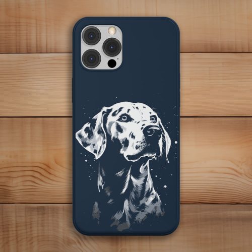 Dalmatás telefontok sötétkék színben