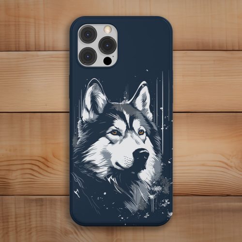 Husky-s telefontok sötétkék színben