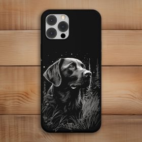 Fekete labradoros telefontok fekete színben