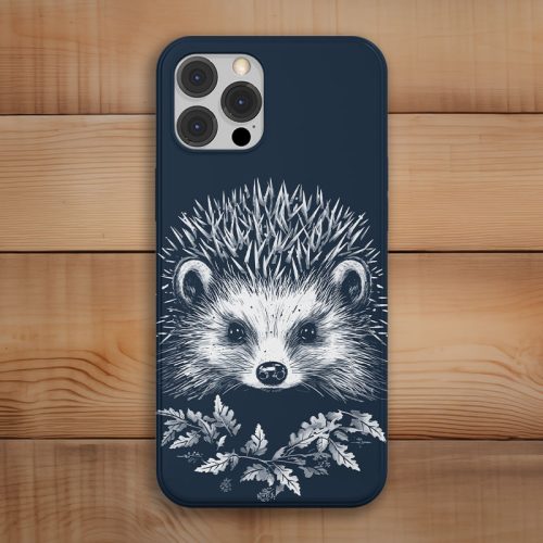 Sündisznós telefontok sötétkék színben