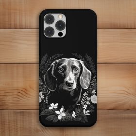 Tacskós telefontok fekete színben