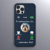 Alaszkai malamutos telefontok sötétkék színben