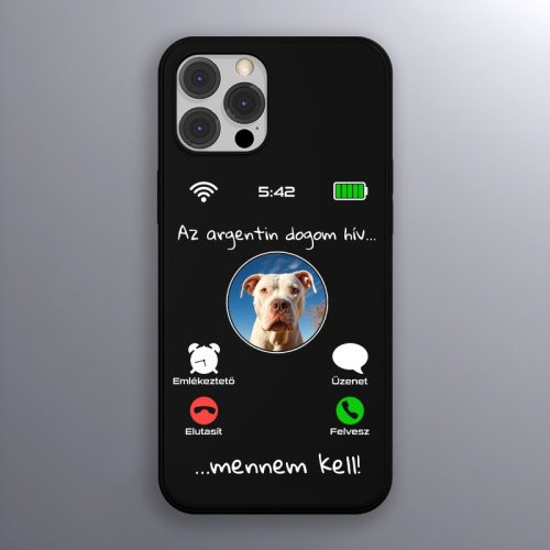 Argentin dogos telefontok fekete színben