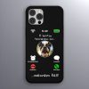 Boston terrieres telefontok fekete színben