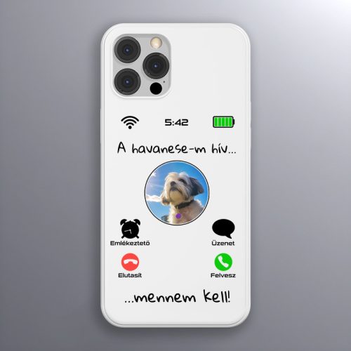 Havanesés telefontok fehér színben