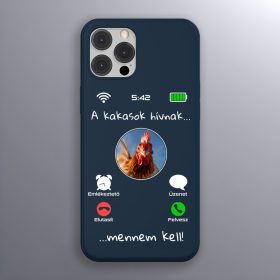 Kakasos telefontok sötétkék színben