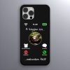 Kígyós telefontok fekete színben