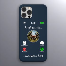 Pókos telefontok sötétkék színben