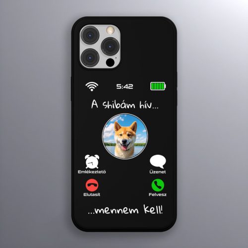 Shiba inus telefontok fekete színben