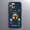 Magyar vizslás telefontok sötétkék színben