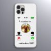 Magyar vizslás telefontok fehér színben