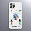Weimari vizslás telefontok fehér színben