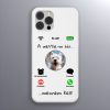Westie-s telefontok fehér színben